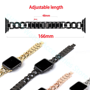 Women's Stainless Steel Watchband for Apple Watch