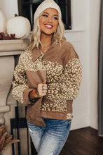 Load image into Gallery viewer, Leopard Print Corduroy Long Sleeve Jacket

