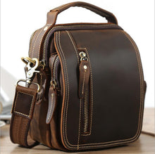 Cargue la imagen en el visor de la galería, High Quality Men&#39;s Mini Shoulder Bag Leather - www.novixan.com
