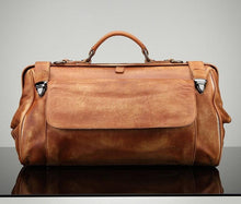 Cargue la imagen en el visor de la galería, High Quality Leather Travel Handbags With Metal Buckle - www.novixan.com
