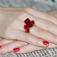 Load image into Gallery viewer, Woman&#39;s Crystal Square Stone Rings - www.novixan.com
