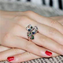 Load image into Gallery viewer, Woman&#39;s Crystal Square Stone Rings - www.novixan.com
