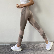 Cargue la imagen en el visor de la galería, Women&#39;s High Waist Peach Hips Gym Leggings Quick-drying - www.novixan.com
