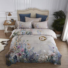 Laden Sie das Bild in den Galerie-Viewer, Egyptian Cotton Flowers Leaf Duvet Cover Bedsheet Pillow Case - www.novixan.com
