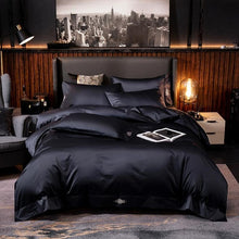 Load image into Gallery viewer, White Grey Silky Soft Cotton Bedding set Queen King Size 4/6Pcs - www.novixan.com
