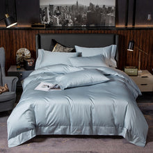 Load image into Gallery viewer, White Grey Silky Soft Cotton Bedding set Queen King Size 4/6Pcs - www.novixan.com
