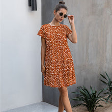 Load image into Gallery viewer, Woman&#39;s Summer Print Short-Sleeved Dress - www.novixan.com
