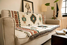Cargue la imagen en el visor de la galería, Bohemian Knitted Throw Blanket Sofa Covers - www.novixan.com
