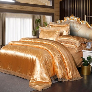 Luxury Silky Satin Bedding Set 4pcs - www.novixan.com