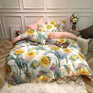 Luxury Cotton Bedding Set Queen King size - www.novixan.com