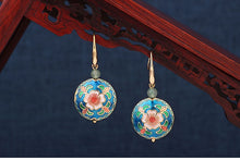 Load image into Gallery viewer, Vintage Colorful Floral Drop Earrings - www.novixan.com
