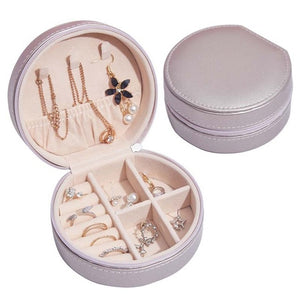 Zipper Jewelry Box with Earring Holder - www.novixan.com