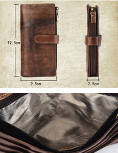 Vintage Leather Wallet Notecase - www.novixan.com