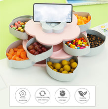 Load image into Gallery viewer, Rotating Petal Candy Snack Tray - www.novixan.com

