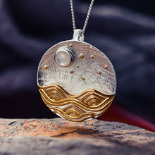 Load image into Gallery viewer, Sterling Silver Natural Shell Designer Fine Jewelry The Moonlight Pendant without Chain - www.novixan.com
