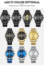 Cargue la imagen en el visor de la galería, CHEETAH Stainless Steel Black Gold Quartz Watch - www.novixan.com
