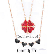 Laden Sie das Bild in den Galerie-Viewer, Four Heart Clover Necklace Pendant - www.novixan.com
