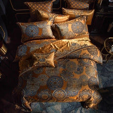 Laden Sie das Bild in den Galerie-Viewer, Satin Queen King Duvet Cover Bed Sheet Pillowcase Bedding Cover - www.novixan.com
