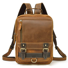 Cargue la imagen en el visor de la galería, Single Shoulder Leather Backpack - www.novixan.com

