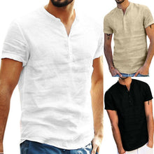 Cargue la imagen en el visor de la galería, Men&#39;s Summer Short-Sleeved T-shirt - www.novixan.com

