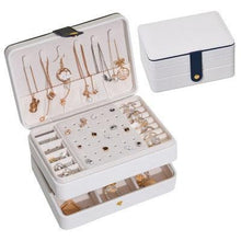 Laden Sie das Bild in den Galerie-Viewer, Double Layer Portable Organizer Jewelry Box - www.novixan.com

