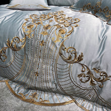 Cargue la imagen en el visor de la galería, Satin Embroidery European Palace Bedding Cover Set - www.novixan.com
