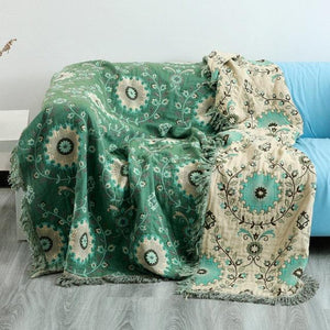 Bohemian Cotton Blanket Throw Cover For Sofa and Bed - www.novixan.com