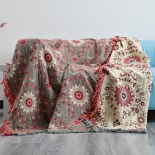 Cargue la imagen en el visor de la galería, Bohemian Cotton Blanket Throw Cover For Sofa and Bed - www.novixan.com
