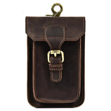 Cargue la imagen en el visor de la galería, Men&#39;s Waist Leather Bag Belt Pouch Small Phone Holder - www.novixan.com
