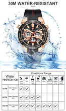 Laden Sie das Bild in den Galerie-Viewer, CHEETAH Waterproof Silicone Band Wristwatch Dual Display - www.novixan.com
