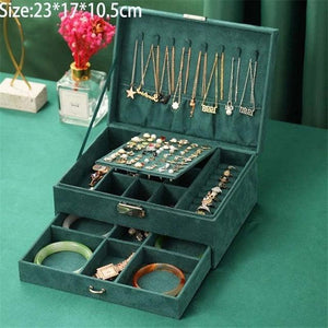 Makeup Holder Rings Earrings Jewelry Box and Organizer - www.novixan.com
