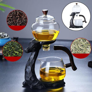 Glass Teapot Set With Magnetic Water Diversion - www.novixan.com