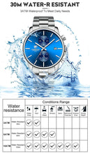 Load image into Gallery viewer, CHEETAH Business Stainless Steel Sports Waterproof Wristwatch - www.novixan.com
