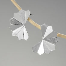 Load image into Gallery viewer, Oriental Element Big Folding Fan Design Stud Earrings - www.novixan.com
