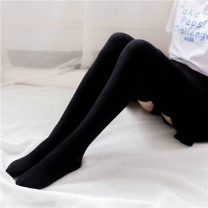 Long Cotton Comfortable Over Knee Stockings - www.novixan.com