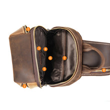 Laden Sie das Bild in den Galerie-Viewer, Vintage Design  Crossbody Outdoor Leather Backpack - www.novixan.com
