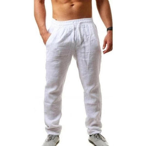 Cotton Linen Breathable Solid Color Pants - www.novixan.com