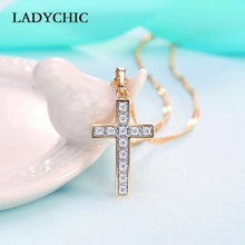 Load image into Gallery viewer, Cross Crystal Necklace - www.novixan.com
