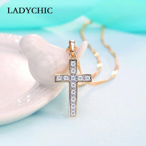 Cross Crystal Necklace - www.novixan.com