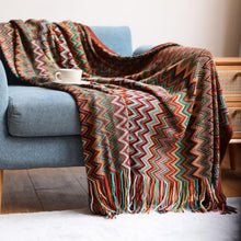 Load image into Gallery viewer, Geometry Aztec Bed Sofa Plaid Blankets - www.novixan.com
