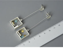 Load image into Gallery viewer, Handmade Designer Lazy Cat at Home Dangle Earrings - www.novixan.com
