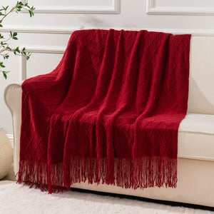 Super Soft Bohemia Knit Stripe Blanket - www.novixan.com