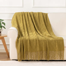 Laden Sie das Bild in den Galerie-Viewer, Super Soft Bohemia Knit Stripe Blanket - www.novixan.com
