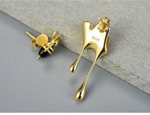 Laden Sie das Bild in den Galerie-Viewer, Handmade Bee and Dripping Honey Earrings - www.novixan.com
