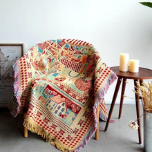 Load image into Gallery viewer, Double Sided Knitted Bohemian Blanket - www.novixan.com

