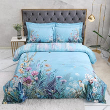 Cargue la imagen en el visor de la galería, Egyptian Cotton Birds and Flowers Leaf Duvet Cover Bedsheet Pillow Case - www.novixan.com
