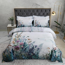 Load image into Gallery viewer, Egyptian Cotton Birds and Flowers Leaf Duvet Cover Bedsheet Pillow Case - www.novixan.com
