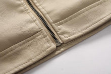 Laden Sie das Bild in den Galerie-Viewer, Men&#39;s Leather Jacket with Hood Plus Size - www.novixan.com
