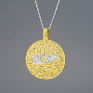 Swan Lake-Be together Round Pendants and Necklaces - www.novixan.com