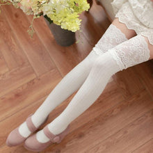 Laden Sie das Bild in den Galerie-Viewer, Lace Warm Thigh High Over Knee Long Stockings - www.novixan.com
